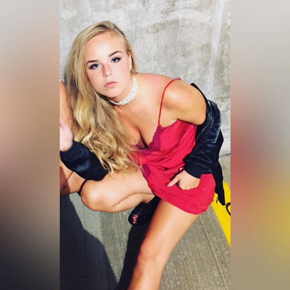 Urban Outfitters Out From Under Red Slip Dress